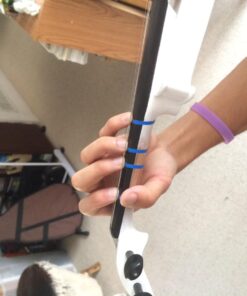 Cecilio Electric/Silent Violin - Style 2, Full Size (4/4) - Ebony Fittings - Metallic Pearl White - Includes Case, Bow, Rosin, Aux Cable, and Headphones 4/4-size 28 71SI1piuIQL