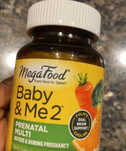 MegaFood Baby & Me 2 Prenatal Vitamin and Minerals - Vitamins for Women - with Folate (Folic Acid Natural Form), Choline, Iron, Iodine, and Vitamin C, Vitamin D and more - 60 Tabs (30 Servings) 60 Count (Pack of 1) 27 71SIBSMPhOL 2