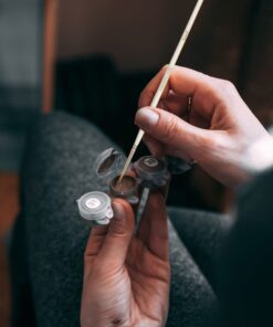 MyArtscape Artist Supplies Miniature Paint Brushes, Set of 12 for Detail & Fine Point Painting - use with Acrylic, Watercolor, Oil, Gouache - for Pinstriping, Warhammer 40k, Models & Lettering White 35 71SIH a4XSL