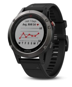Garmin fēnix 5, Premium and Rugged Multisport GPS Smartwatch, Slate Gray/Black Band, 47 MM Watch Only Slate Gray with Black Band 47mm 37 71SIfXlNcLL