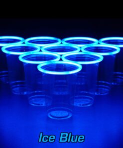 GLOWPONG Green vs Blue Glow in The Dark Beer Pong Game Set for Indoor Outdoor Nighttime Competitive Fun, 12 Green vs 12 Blue Glowing Cups, 4 Glowing Balls, 1 Ball Charging Unit Makes Every Shot Glow 15 71SJk5pWZlL