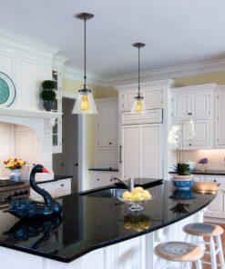 Globe Jackson 1-Light Pendant, Antique Brass, Bronze Accent, Glass Shade,64750 43 71SJymJmv7L