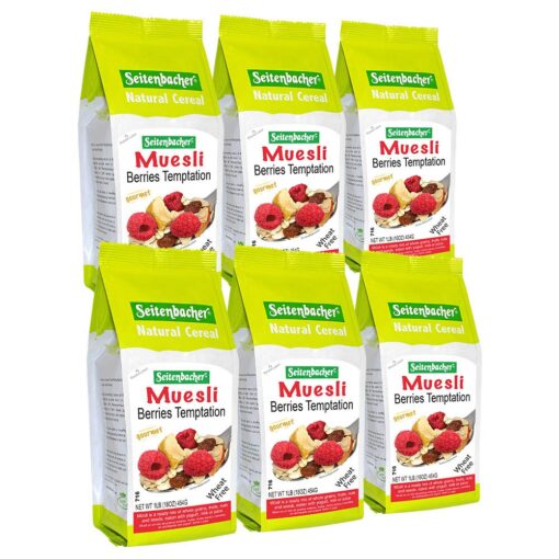 Seitenbacher Muesli #2 Berries Temptation, 16 Ounce (6-Pack) 1 Pound (Pack of 6)