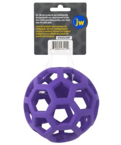 JW Pet Hol-ee Roller Dog Toy Puzzle Ball, Natural Rubber, Medium (4.5 Inch Diameter), Colors May Vary 14 71SL1ECw3rL