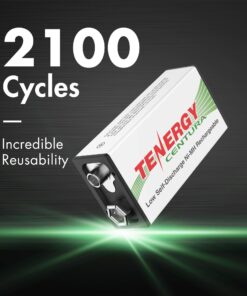 Tenergy TN141 2 Bay 9V Smart Charger with 2 Pack Centura Low Self-Discharge 9V NiMH Rechargeable Batteries Charger + 2 Pcs Centura Batteries 10 71SL66qZsuL