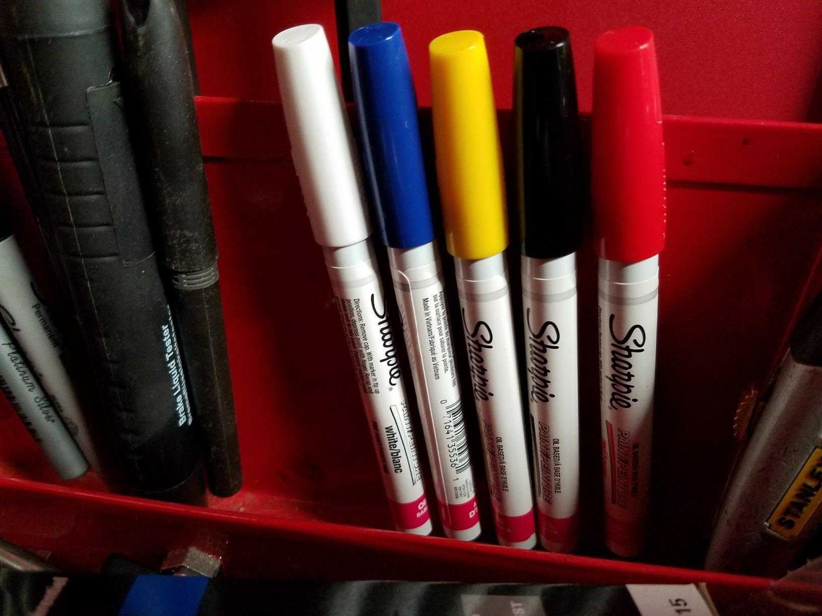 SHARPIE Oil-Based Paint Markers, Fine Point, Assorted Colors, 5 Count - Great for Rock Painting Classic Assorted 5 Count (Pack of 1) Fine Tip 13 SHARPIE Oil-Based Paint Markers, Fine Point, Assorted Colors, 5 Count - Great for Rock Painting Classic Assorted 5 Count (Pack of 1) Fine Tip - Image 13