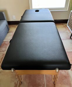 BestMassage Portable 84 Inches Long 28 Inchs Wide Hight Adjustable Table 2 Folding Massage Spa Facial Cradle Salon Bed W/Carry Case, 1 Count (Pack of 1), Black 32 71SLeJX2eBL