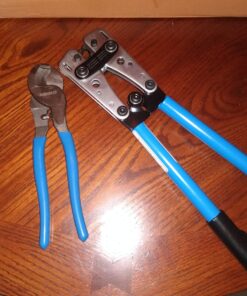 NEIKO 02039A Lug Crimping Plier and Cable Cutter Set, Battery Cable Crimping Tool, 8-0 AWG, 6mm - 50mm, Electrician Wire Crimper Tool 2 Pc Battery Crimper & Cutter Set 42 71SMdrzcaL