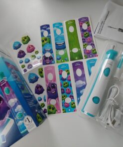 Philips Sonicare for Kids 3+ Bluetooth Connected Rechargeable Electric Power Toothbrush, Interactive for Better Brushing, Turquoise, HX6321/02 37 71SN7YmhGyL