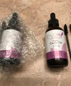 Eva Naturals Organic Castor Oil (2oz) - Promotes Hair, Eyebrow and Lash Growth - Diminishes Wrinkles and Signs of Aging - Organic Castor Oil for Hair Growth Eyelashes - Hair Growth Oil 100% Pure 2 Fl Oz (Pack of 1) 35 71SNEVkA7tL