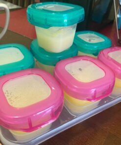 OXO Tot 2 ounce Baby Blocks Food Storage Containers, Pink 28 71SNR6gDMCL