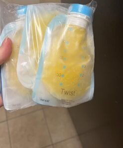 Kiinde Twist Pouch Direct-Pump Direct-Feed Twist Cap Breast Milk Storage Bag for Pumping, Freezing, Heating and Feeding, Pre-Sterilized, Breast Feeding Essentials, 8 Ounce, Pack of 40 8oz 8 Ounce (Pack of 40) 30 71SNZEZBkL