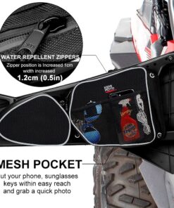 KEMIMOTO Side Door Bags Compatible with RZR, UTV Front Door with Knee Pad, Driver and Passenger Side Storage Bag Set Compatible with Polaris RZR XP 1000, 4 1000, Turbo, S900 2014-2019 2PCS 20 71SOKngPonL
