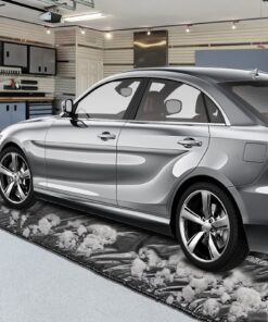 Alternative view of ZOMOFEW Containment Mat, Non-Slip Garage Floor Mat, Heavy Duty Waterproof Containment Mat for Snow Ice Water and Mud (8'6" x 20') 8'6" x 20'