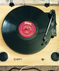 ION Audio Max LP – Vinyl Record Player / Turntable with Built In Speakers, USB Output for Conversion and Three Playback Speeds – Natural Wood Finish Max LP with Speakers Record Player only 40 71SPfvFZ3QL