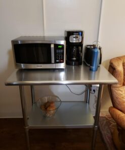 GRIDMANN Stainless Steel Work Table 36 x 24 Inches, NSF Commercial Kitchen Prep Table with Under Shelf for Restaurant and Home 36 in Long x 24 in Deep 41 71SPgxzfMWL