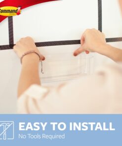 Command Large Caddy, Clear, with 4 Clear Indoor Strips, Organize Damage-Free 26 71SQWK2eggL