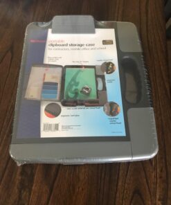 Officemate Portable Clipboard Storage plastic Case for A4 sizes, Charcoal (83301),11-3/4"w x 1-1/2"d x 14-1/2"h 61 71SS58405NL