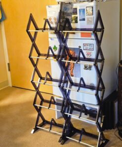 Atlantic Mitsu 5-Tier Portable Media Storage Rack – Protects & Organizes Prized Music, Movie & Video Games Collections, PN 64835195 in Smoke Media Rack 44 71SSAAquUL 1