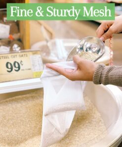 purifyou Reusable Produce Bags, Heavy Duty Double Stitched Washable Mesh Grocery Bag with Drawstring, Ideal for Farmers Market, Beach, and Refrigerator Storage, Set of 9 (XL, Large, Small) Set of 9 Mixed 28 71SSYMcMbcS