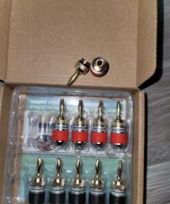 Mediabridge™ Banana Plugs - Corrosion-Resistant 24K Gold-Plated Connectors - 6 Pair/12 Banana Plugs (Part# SPC-BP2-6) 34 71ST1dBMmpL