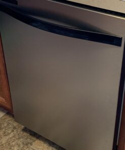 EZ FAUX DECOR Dishwasher Front Door Panel Replacement Peel and Stick Stainless Steel Cover Vinyl Self Adhesive 26" X 36" Waterproof Heat Resisiant Durable Instant Update (Trimmable) 37 71STBG ol3L