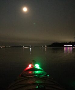 Botepon Battery Operated Kayak Navigation Lights, Marine Led Boat Lights, Boat Bow Lights and Stern Lights for Pontoon Boat Bass Boat Jon Boat Dinghy Kayak Yacht Jet Ski 1Pcs Red, 1Pcs Green 45 71STp4FI9fL