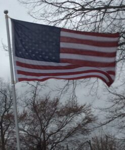 G128 American USA Flag | 4x6 Ft | StormFlyer Series Embroidered 220GSM Spun Polyester | Country Flag, Embroidered Stars, Sewn Stripes, Indoor/Outdoor, Brass Grommets, Heavy Duty, All Weather 32 71SUZJBpKcL