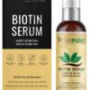 Biotin Hair Growth Serum Spray - For Men & Women With Fine, Thinning Hair - Fragrance Free & Sulfate Free DHT Blocking Hair & Beard Growth Formula, 2oz by TruePure