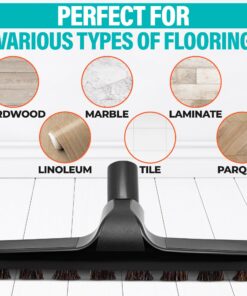 Hardwood Floor Cleaning Brush Vacuum Attachment - Horse Hair Vacuum Attachment Wood Floor Cleaner Soft Brush for Carpet Cleaning - Horse Hair Brush Cleaner Hard Wood Floor Cleaner Vacuum Attachments 19 71SVB2tt6qL