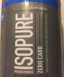 Isopure Protein Powder, Creamy Vanilla Whey Isolate with Vitamin C & Zinc for Immune Support, 25g Protein, Zero Carb & Keto Friendly, 44 Servings, 3 Pounds (Packaging May Vary) 44 Servings (Pack of 1) 42 71SVy2cUPL
