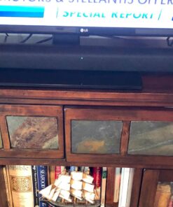 Polk Audio Signa S2 Low Profile TV Sound Bar, Works with 4K & HD TVs, Wireless Subwoofer, Includes HDMI & Optical Cables, Bluetooth Enabled, Black S2 Soundbar + Subwoofer 28 71SWJ3y8XDL 1