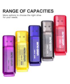 Micro Center SuperSpeed 2 Pack 32GB USB 3.0/USB3.1 Gen1 Flash Drive Gum Size Memory Stick Thumb Drive Data Storage Jump Drive (32G 2-Pack) Black - 32GB x 2 24 71SXp7nirkL