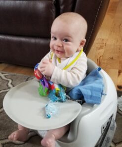 Bumbo Baby Toddler Adjustable 3 in 1 Multi Seat High Chair and Booster Seat with Removable Tray and Buckle Strap for Toddlers 1 to 3, Cool Gray Cool Grey 27 71SXz6f942L