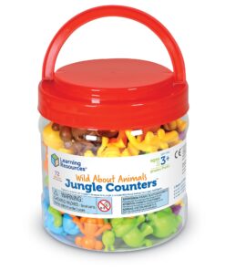 Learning Resources Wild About Animals Jungle Counters, Counting & Sorting Toy, 72 Pieces, Ages 3+ 15 71SZ06twmS