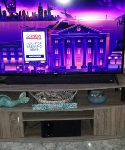 Furinno Simplistic Set of 2 End Table, French Oak Grey/Grey French Oak/Grey 2-Pack, Plastic Pole 15.6 x 15.6 47 71SZmbSZaKL