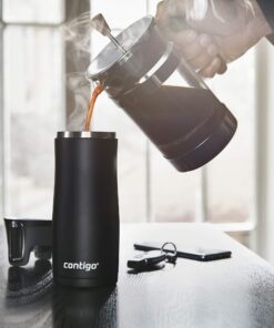 Contigo West Loop Stainless Steel Vacuum-Insulated Travel Mug with Spill-Proof Lid, Keeps Drinks Hot up to 5 Hours and Cold up to 12 Hours, 16oz Black 36 71Sa2YpvqL