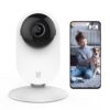 YI Pro 2K Home Security Camera, 2.4Ghz Indoor Camera with Person, Vehicle, Animal Smart Detection, Phone App for Baby, Pet, Dog Monitoring, Compatible with Alexa and Google Assistant 2K 1 Count
