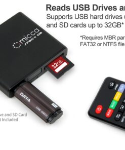 Micca Speck G2 1080p Full-HD Digital Media Player for USB Drives and SD/SDHC Cards, Digital Signage, H.264/AVC MP4 MKV Videos MP3 Music JPG Photos, HDMI and AV Output, Auto Play and Resume Speck G2 Full-HD 32 71ScEr6y7KL