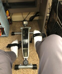 DeskCycle Under Desk Bike Pedal Exerciser - Mini Exercise Bike Desk Cycle, Leg Exerciser for Physical Therapy & Desk Exercise - Adjustable Leg and Standard Versions White Standard Height 42 71SfLkNRLnL