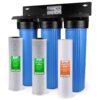iSpring WGB32B 3-Stage Whole House Water Filtration System w/ 20-Inch Sediment and Carbon Block Filters Water Filter 18 71Sg9B005CS