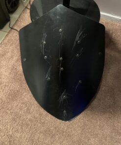 Four Point Medieval Shield Blank - 16 Gauge Steel Battle Ready - Natural - One Size 16 71ShZj6AsJL