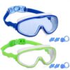 2 Pack Kids Swim Goggles, Swimming Glasses for Children from 3 to 15 Years Old Green/Blue 29 71Shd 7yjL