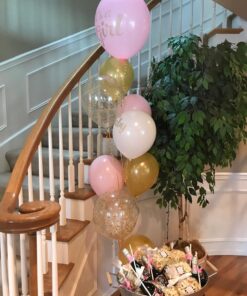 Gold Girl Baby Shower Balloons (set of 3) 3 71ShiBCBmJL