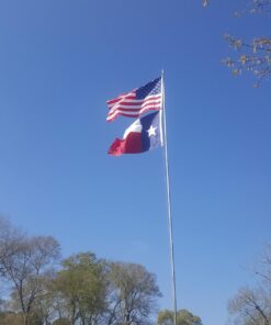 Texas Flag with a Bonus Car Sticker - Embroidered Star, Tough, Long Lasting Nylon Built for Outdoor Use, UV Protected and Sewn Using Quadruple Lock Stitching on Fly End 4x6 ft 21 71SiYuw35L