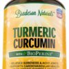 Turmeric Curcumin with BioPerine – 60 Capsules – Turmeric Root Extract, 95% Standardized Curcuminoids, Black Pepper Extract – Antioxidant & Joint Support 41 71SielHcH5L