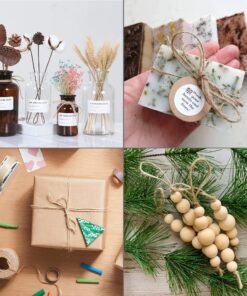 Tenn Well Natural Jute Twine, 500 Feet Long Brown Twine Rope for Crafts, Gift Wrapping, Packing, Gardening and Wedding Decor 1PC/500Feet 26 71SioxxaAeL