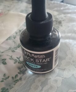 Dr. Ph. Martin's Star India Ink Bottle, 1.0 oz, Matte Black 39 71SjVNHcpPL