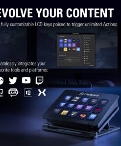Alternative view of Elgato Stream Deck Classic - Live production controller with 15 customizable LCD keys and adjustable stand, trigger actions in OBS Studio, Streamlabs, Twitch, YouTube and more, works with PC/Mac