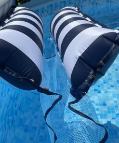 Aqua Original 4-in-1 Monterey Hammock Pool Float & Water Hammock – Multi-Purpose, Inflatable Pool Floats for Adults – Patented Thick, Non-Stick PVC Material Blue Navy - Hammock 37 71SkyffO9iL